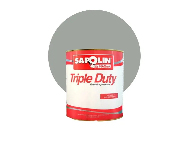 ESMALTE TRIPLE DUTY GRIS PLATA 1/4 INVESA