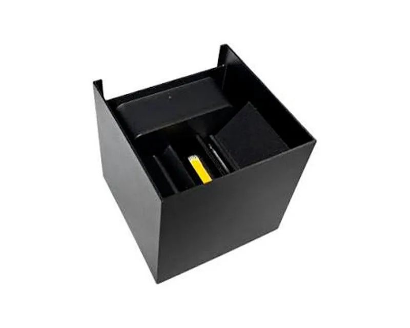 APLIQUE LED BOX-10X10 6W NEGRO/3000K MERCURY IDL80