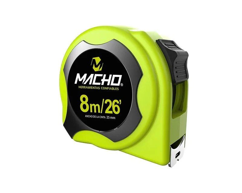 FLEXOMETRO TRADICIONAL 8 MTS MACHO COD. 141039